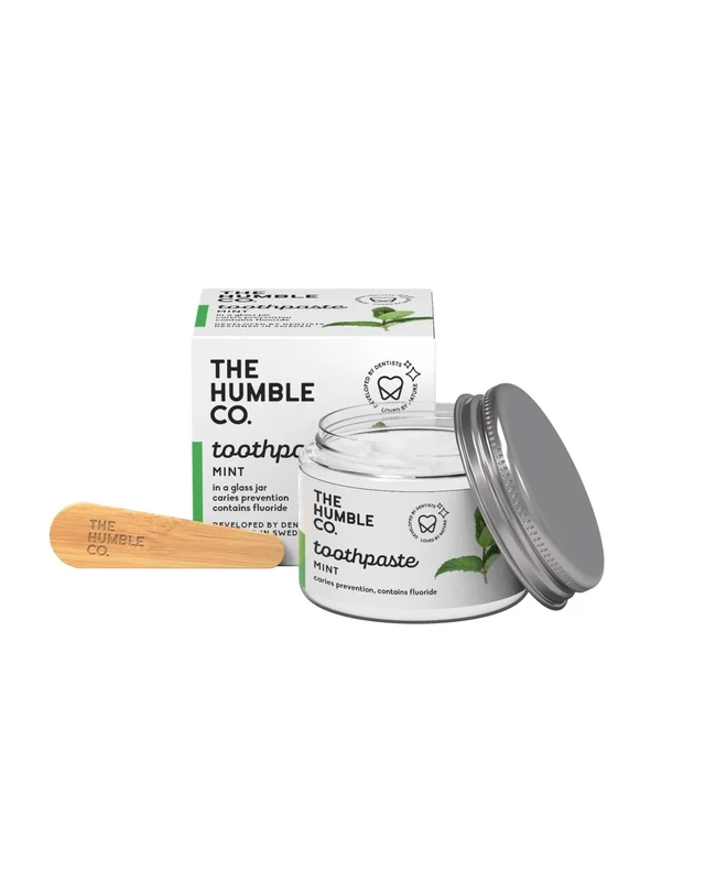 The Humble Co. - Tandkräm Naturlig & Ekologisk - Toothpaste In Glass Jar Fresh Mint