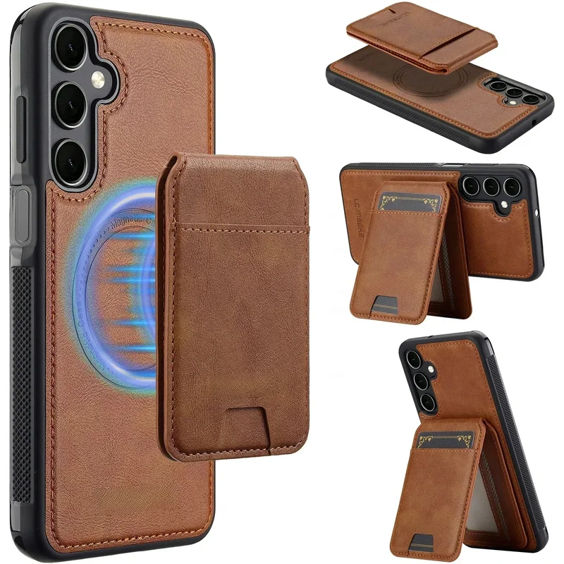AliExpress - Étui en cuir détachable pour Samsung Galaxy S26 S25 Ultra S24 Plus S22 S21 FE A55 A35 A16 A36 A56 A15 A14, portefeuille pour cartes, 