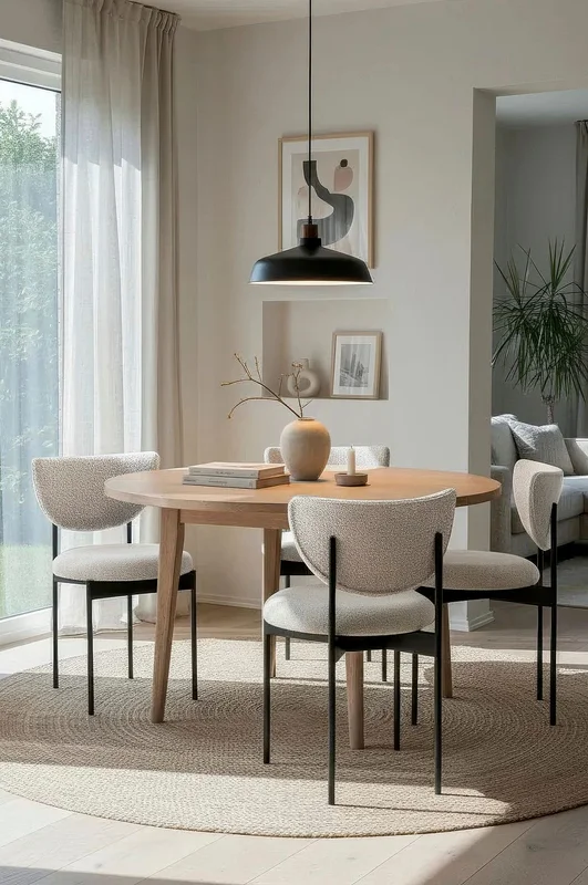 Homeroom Collection - Alfred 2-pakning spisestol - Beige - Stoler - Fra Homeroom
