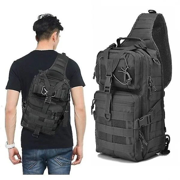 Militær Taktisk Assault Pack Sling Ryggsekk Vanntett Edc Ryggsekk Bag For Utendørs Fotturer Camping