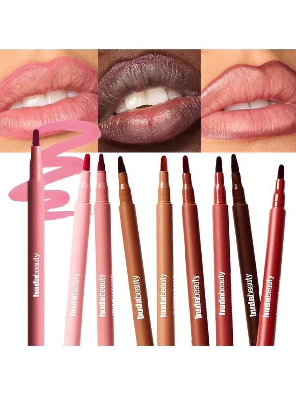 AliExpress - Huda Beauty Lip Contour Lip Stain Wear Matte Lipliner Potlood Tint Lippenstift Langdurige non-stick Cup Hydraterende Liner make-up