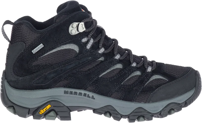 Merrell Moab 3 Mid GTX naisten vaelluskenkä, musta/harmaa