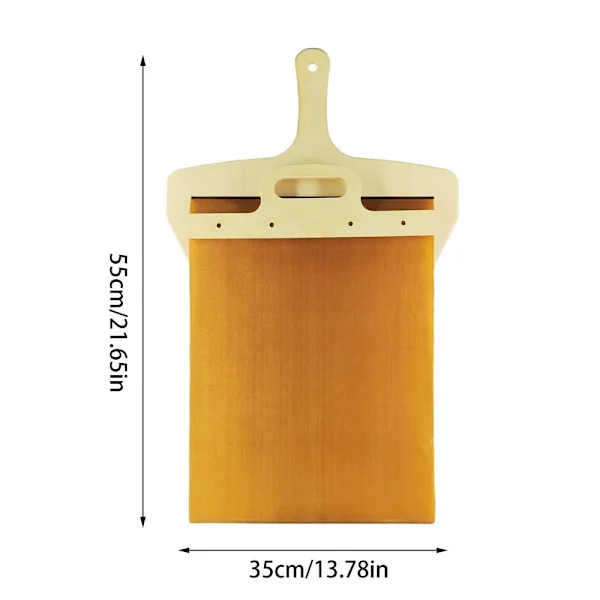 Liukuva pizzalapio Magic tarttumaton pizzalapio puukahvalla, kakunnostin, siirtoalusta, keittiön pizzalapio -FX- 35x55CM