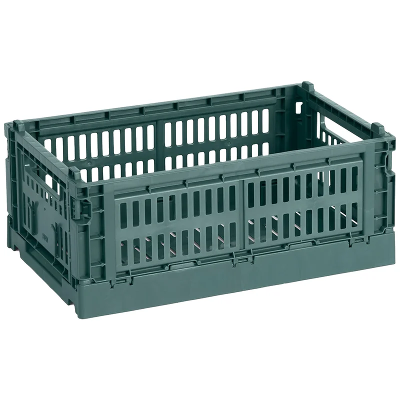 HAY Colour Crate Small förvaringslåda, mörkgrön | Inredning > Förvaring > Förvaringslåda | Bagaren och Kocken