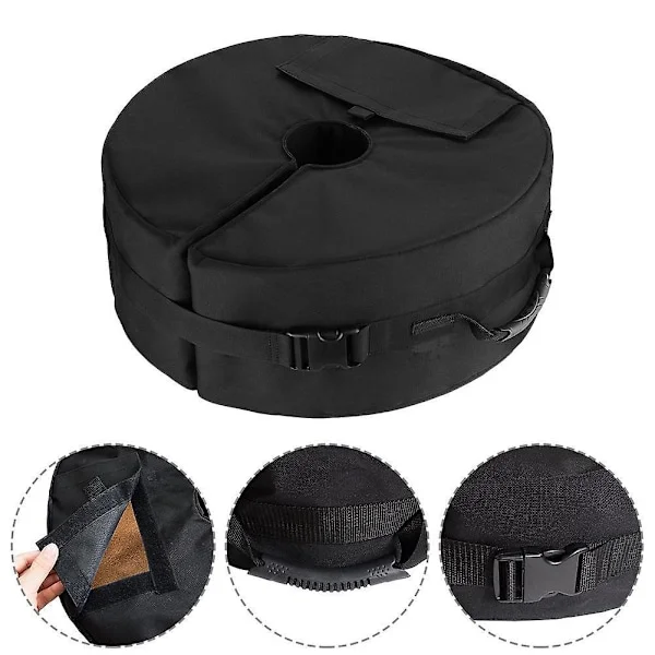 Fast Sandbag, Fast Windproof Round Stand, Base Weight Bag for Outdoor Patio Umbrella, Weatherproof Sandbags for