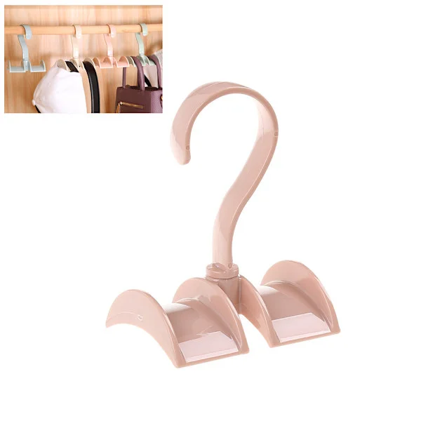 Rotatable Wardrobe Hanger Swivel Storage Hanger Closet Coat Rack Bag Hook