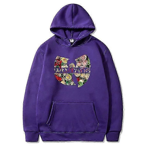 Höst 2024 Ny Hip Hop Streetwear Mode Hoody Wu Tang Grafiskt Tryckt Fleece Tröja Casual Herr