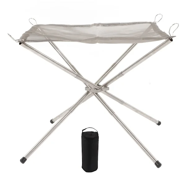 Bærbar Foldbar Udendørs Ildsted Foldbar Camping Ildsted med Opbevaringspose til Camping Baghave Have