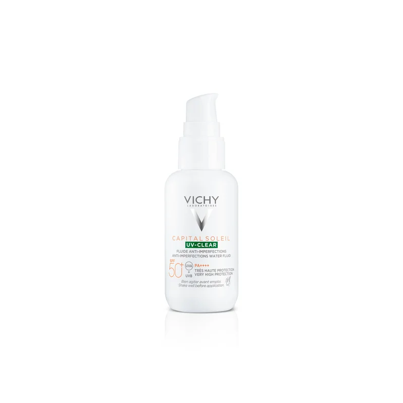 VICHY Capital Soleil UV-Clear Fluido Anti-Imperfezioni SPF50+ 40ml - Crema viso giorno antimperfezioni