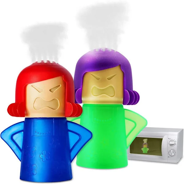 Microwave Cleaner, 2 Pcs Angry Mama Microwave Cleaner