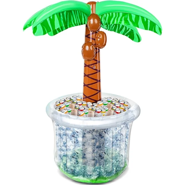 [RM]Pool Toys - Inflatable Palm Tree Drink Cooler - Beach Theme Party Decoration - Pool Party Supplies - Inflatable Ice Bucket