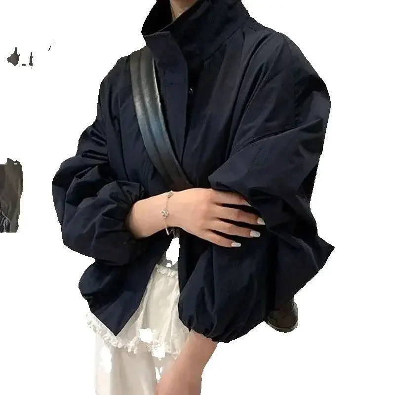 AliExpress - 2026 Neue Rote Stehkragen-Freizeitjacke für Damen, Herbstmantel, Lässige Kurze Allzweck-Jacke, Damen-Windbreaker