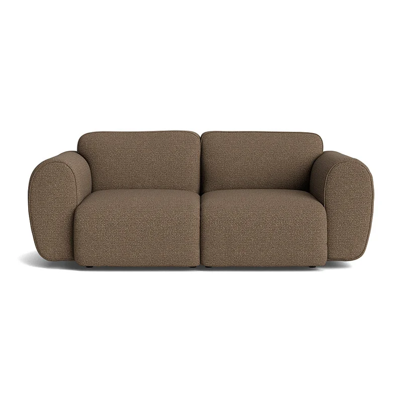 Friday 2 personers sofa - Raisa Brun - 200x94x78cm - Sofa, 2 personers sofa - Komfortabel 2-personers sofa i brun med Massiv træramme