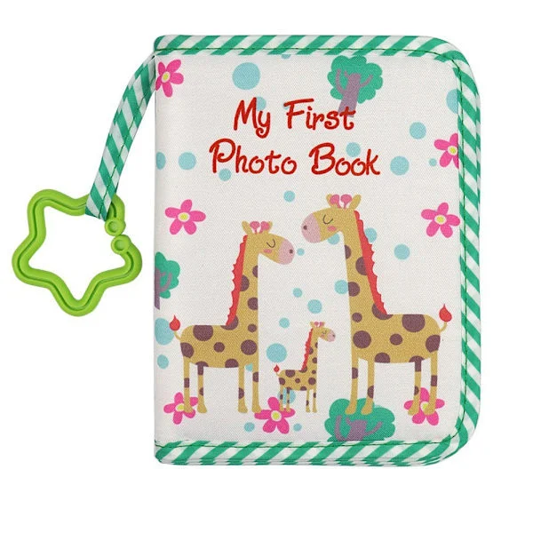 Barnebok Familieminnebok Min Første Bok Bilder Baby Stoff Bildealbum Baby Fotoalbum