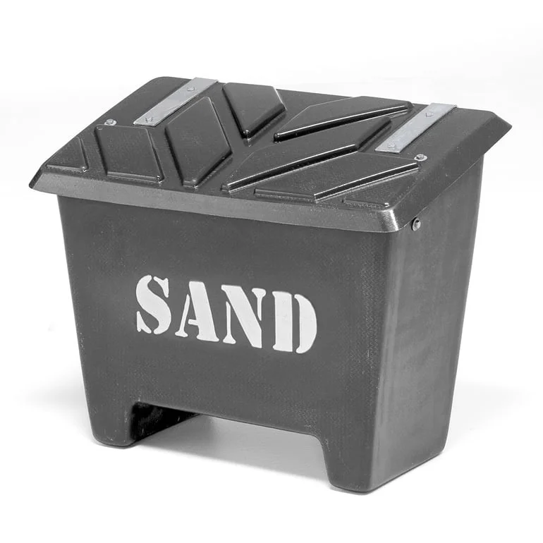 Sandboks, 130 liter, sort