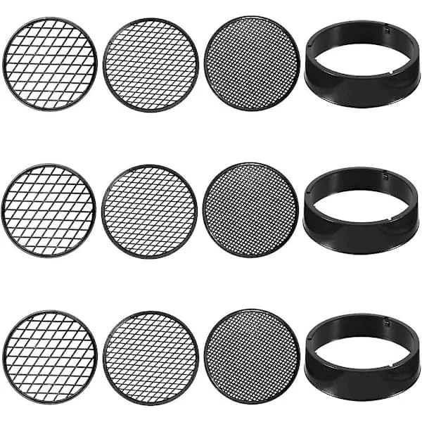3-pack Siktpanna Utomhus Guldpanna Jord Sikt Trädgårdssil Nät Trädgård Mini Siktpanna Jord S