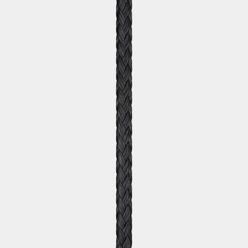 Dyneemaköysi / UHMWPE-köysi Liros D-Pro, 12-punottu Dyneema SK78, 25 metriä, musta, 20 metriä x Ø4 mm
