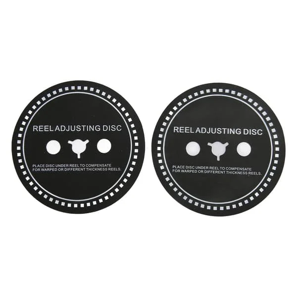 2ST Nab Hub Adapter Silikonrulle Justeringsdistans för Rullbandspelare Svart 1mm 0.039in