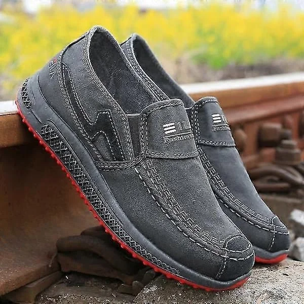 Herr Sneakers Platt Herr Canvas Skor Denim Sommarskor Andningsbara Casual Skor Loafers Chaussure Homme Storlek 38 -