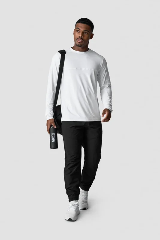 ICANIWILL - Reboot Long Sleeve White - Träningströja - Herr - Träningskläder från ICIW