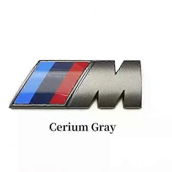 3D ABS M Logo Bil Kaross Sida Badge Kaross Bakre Bagageutrymme Dekor Klistermärke Bil Modifiering Tillbehör Lämplig för Alla Lämplig för BMW M Power 