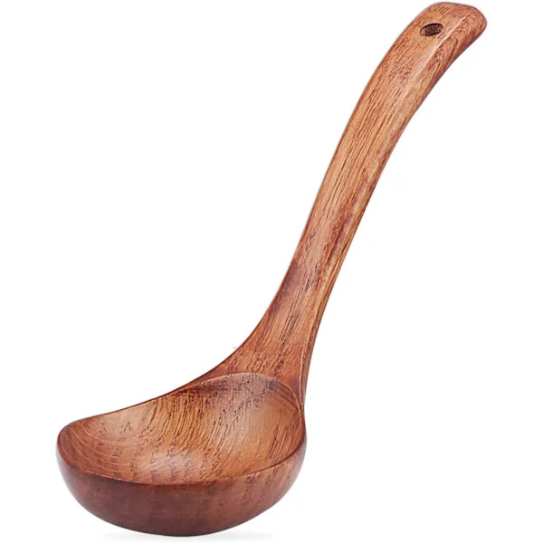 Träslev, naturlig träslev, grötlev, 24 cm lång