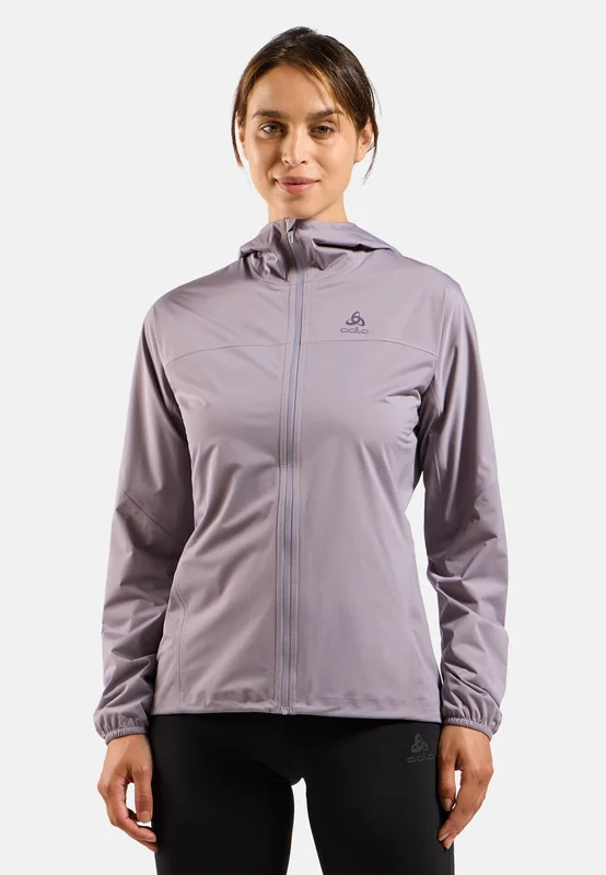 Odlo Women's X-Alp Waterproof Running Jacket, M, purple