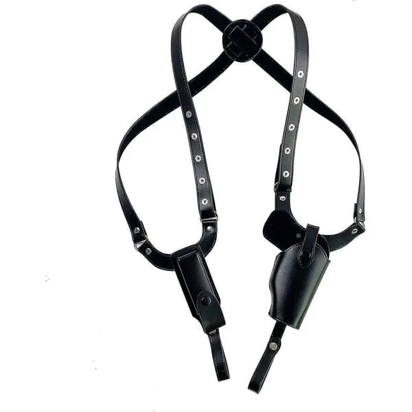 Axelholster, Vertikalt vapenfodral Dolt axelholster Väska med justerbara remmar för G43,45 1911 svart-FA-