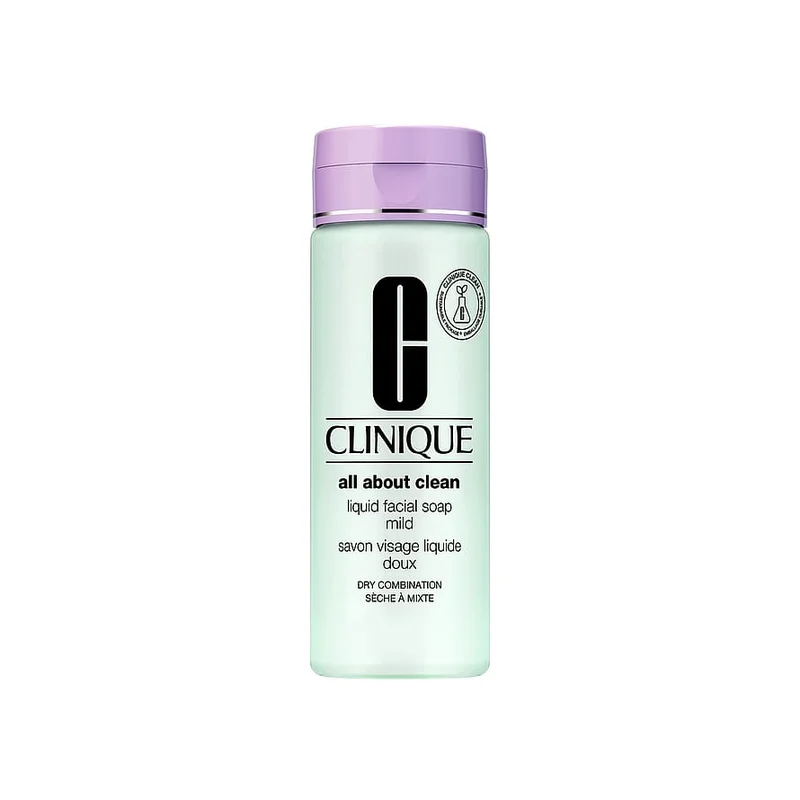 Clinique Liquid Facial Soap Mild Cleanser - Very Dry to Combination Skin 200 ml, Hudpleje, Renseprodukter, Rens & Vask