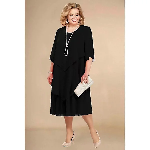Damekjoler Chiffon Plus Size Kjoler Mamma Strand Bryllupskjoler Morsdagsgave Kjoler