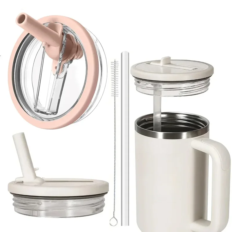 AliExpress - 40oz Flip Straw Auslaufsicherer Deckel für Stanley Cup Auslaufsichere Abdeckung Tumbler Deckel Ersatz für Stanley Cup Zubehör 