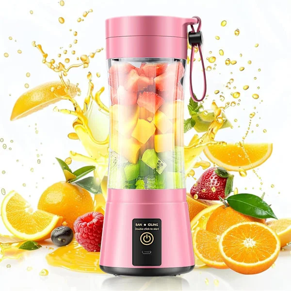 Sladdlös bärbar mixer i personlig storlek - BPA-fri mixer gör smoothies och shakes 350 ml juicekopp snabbt pressad på kontoret/picknicken/sporten/