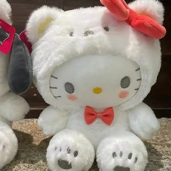 20CM Sanrio Plysj Hello Kitty Cinnamonroll Kuromi Pochacco Utstoppet Plysjdukke Cos Bjørn Søte Leker Barnebursdagsgaver