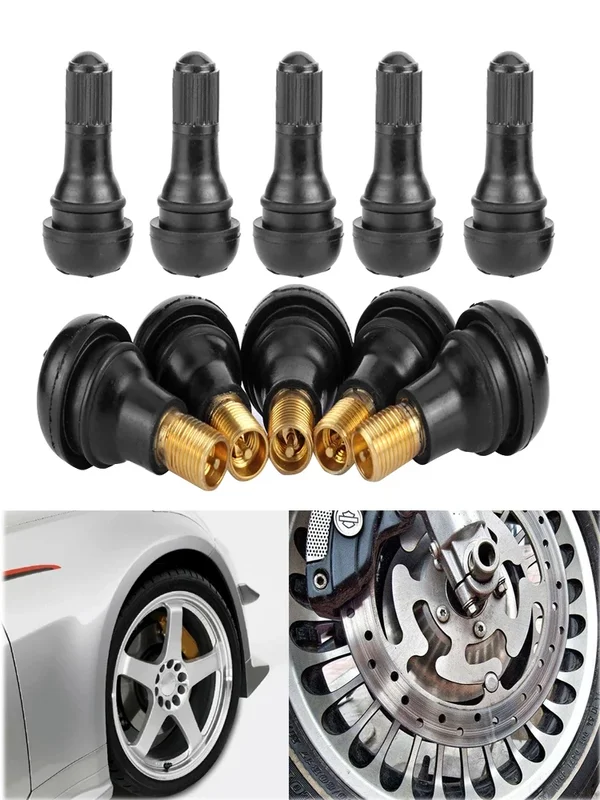 AliExpress - 20/50/100 stücke Universal Snap-in Auto Tubeless Reifen Ventil Vorbauten Gummi Legierung Vakuum Reifen Luft Ventil für Auto Motorrad
