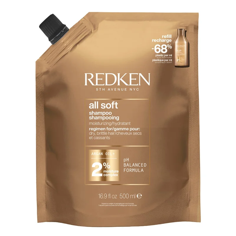 Redken All Soft Shampoo 500ml - Shampoo Delicato