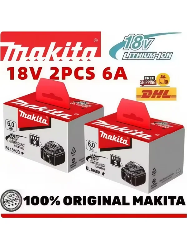 AliExpress - Original Makita 6Ah für Makita 18V Akku BL1830B BL1850B BL1850 BL1840 BL1860 BL1815 Ersatz-Lithium-Akku