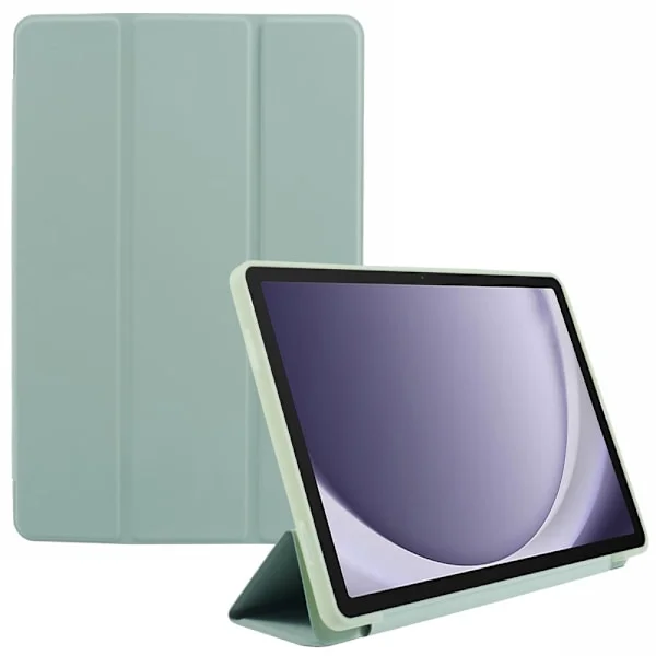 SKALO Samsung Tab A9 Trifold Suojakotelo - Vaaleanvihreä