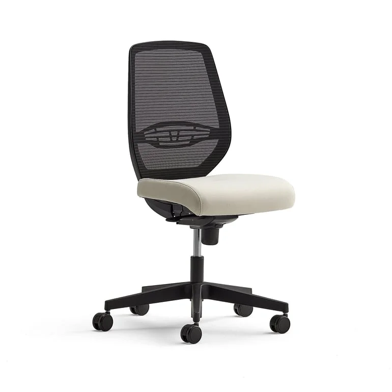 Kontorsstol MARLOW, nätrygg, beige sits