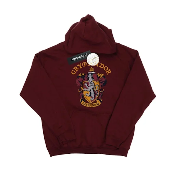 Harry Potter Dam/Kvinnor Gryffindor Crest Hoodie XL Bourgogne