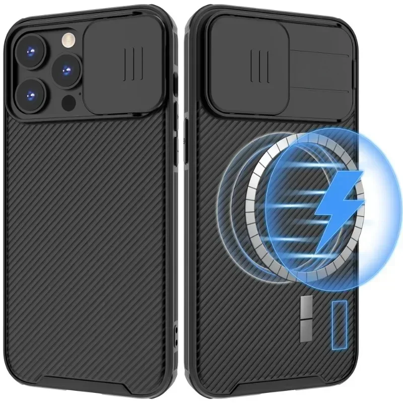 AliExpress - Étui magnétique pour iPhone 17 16 16e 15 14 13 12 11 Pro Max, protection de fenêtre Push, couvercle d'objectif