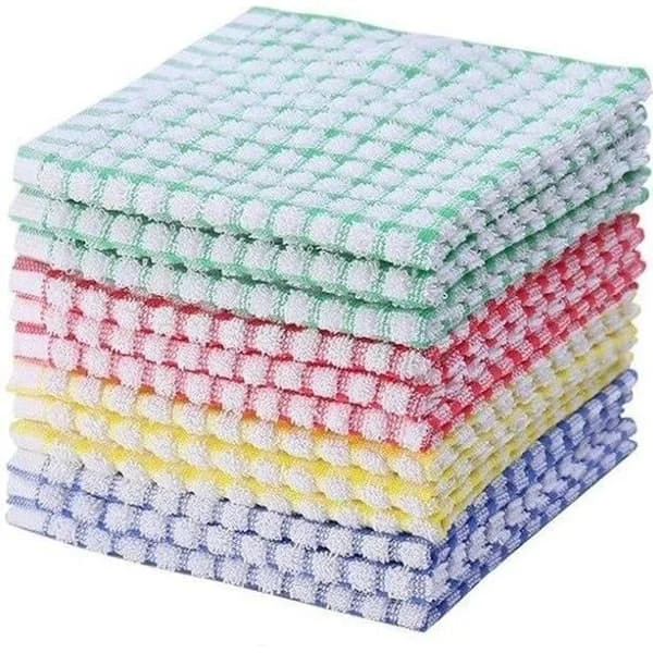 Køkkenhåndklæder - Ran Color - Pakke med 10 - Naturlig bomuld - Håndklæder - Karklude