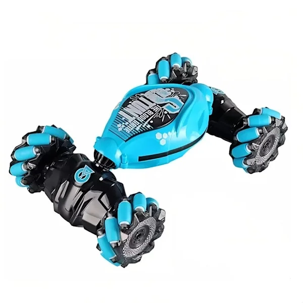 Gesture RC Bil, Gesture Sensing RC Stunt Bil Legetøj, 2.4GHz 4WD Håndfjernbetjening med Lys og Musik