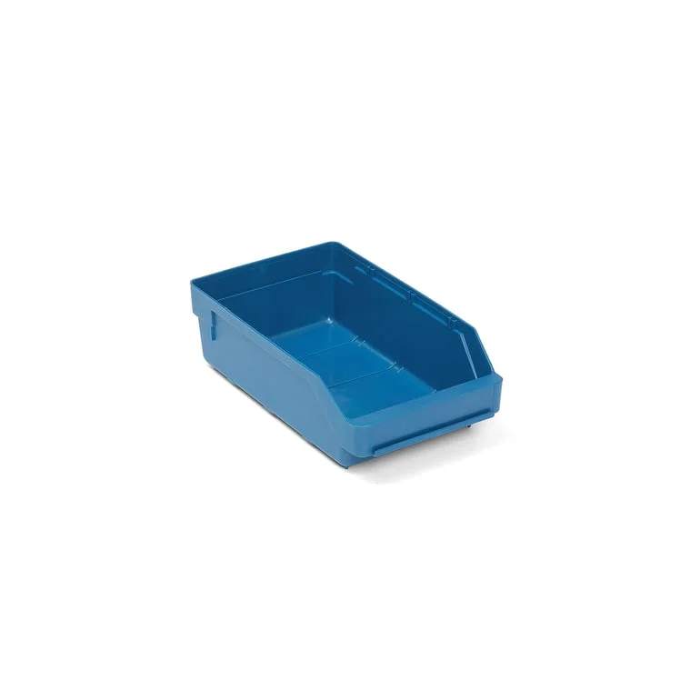 REACH Smådelsbakke, 300x180x95 mm, Blå Plastboks med Åpen Front - AJ Produkter