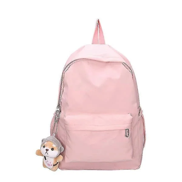 School Backpack for Teenage Girls Women Laptop Backpack College School Bags Middle School Travel Work Commute Backpack, Pink [DB]