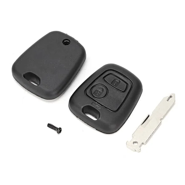 Peugeot 206 306 307 Nyckelskal 2 Knappars Fjärrkontroll Ersättnings Tillbehör
