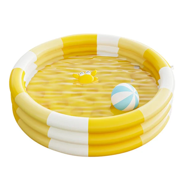 Familjevänlig pool, snabbmonterad uppblåsbar pool för barn, förtjockad slitstark uppblåsbar pool med ljus design för oändlig fantasi