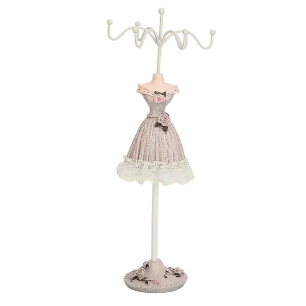 Mannequin Kjole Smykke Display Stand Model Kjole Øreringe Halskæde Smykke Organizer Dekorativ Smykke Dukkeholder Type 1-WELLNGS