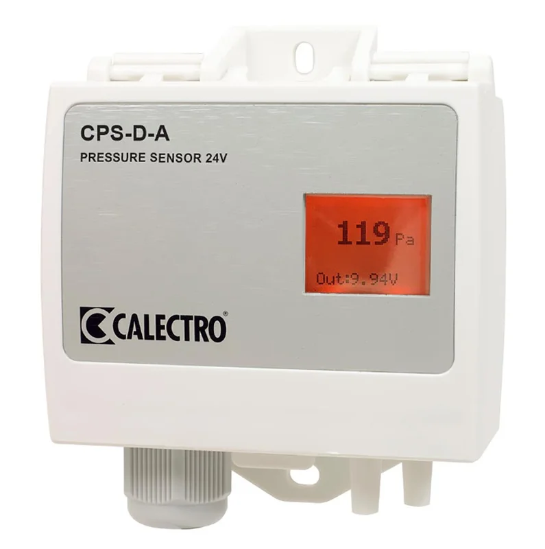 Calectro CPS-D-A 24V Tryckgivare med display, Ventilation