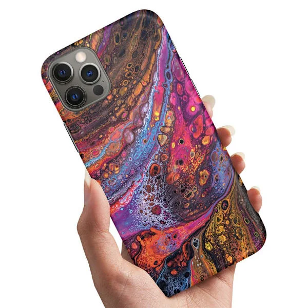 Skal / Mobilskal till iPhone 12 / 12 Pro - Psykedelisk