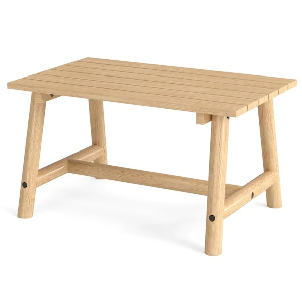 Soffbord utomhus – massivt trä, lamell, kapacitet 125 kg